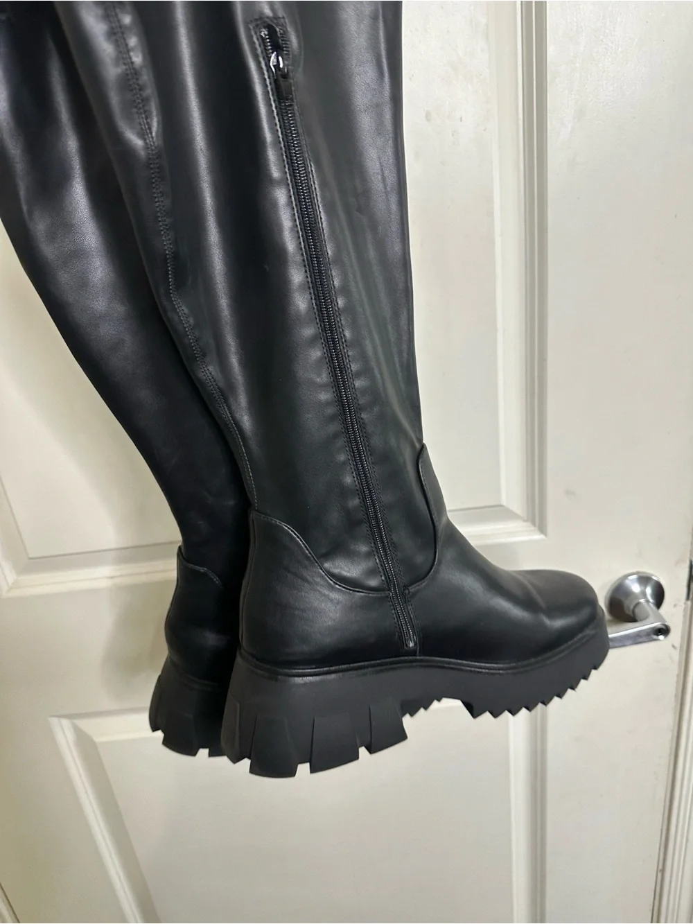 Fashion to Figure Black Over-the-Knee Platform Boots